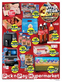 Pick n Pay Hypermarket Gauteng, Free State, North West : Hyper Mega 3 Days (02 February - 04 February 2024) 