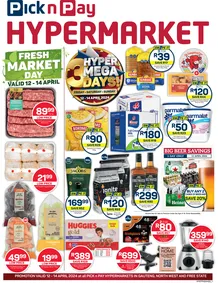 Pick n Pay Hypermarket Gauteng, Free state, North West : Hyper Mega 3 Day (12 April - 14 April 2024)