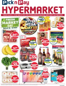 Pick n Pay Hypermarket Gauteng, Free state, North West : Mega 3 Day Specials (10 May - 12 May 2024) 