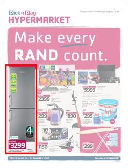 Pick n Pay Hyper : Make Every Rand Count With GMD (10 Jan - 22 Jan 2017), page 1