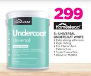 Homestead Universal Undercoat White-5Ltr