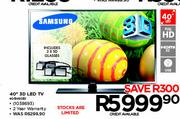 Samsung 40" 3D LED TV 