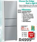 Hisense 3 Door Fridge/Freezer 310EMI