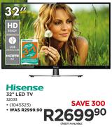 Hisense HD Ready 32" LED TV 32D33