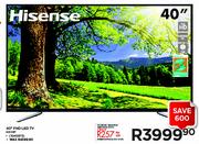 Hisense 40"  FHD LED TV 4OD36P