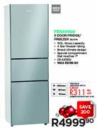 Hisense 3 Door Fridge/Freezer 310 EMI