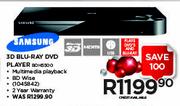 Samsung 3D Blu-Ray DVD Player BDH5500