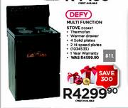 Defy Multifunction Stove DSS497