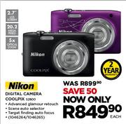 Nikon Digital Camera Coolpix S2800-Each