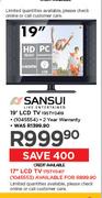 Sansui 17" LCD TV 17STY0417