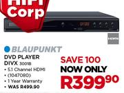 Blaupunkt DVD Player DIVX 3001B