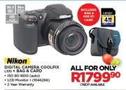 Nikon Digital Camera Coolpix L330 + Bag & Card