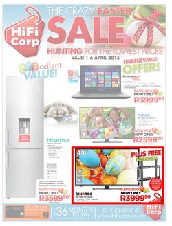 HiFi Corp : Crazy Easter Sale (1 Apr - 6 Apr 2015), page 1