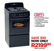 Defy 4 Plate Stove DSS509
