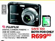 Fujifilm Digital Camera Finepix+ 4GB SD Card AX660