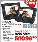 Sansui DVD Car Entertainment System PD1002