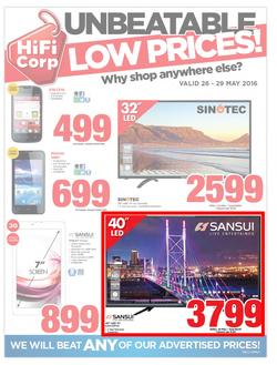 Hifi Corp : Unbeatable Low Prices (26 May - 29 May 2016), page 1