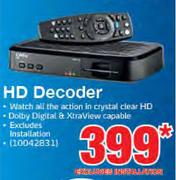 DStv HD Decoder Excluding Installation