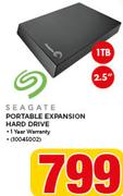 Seagate 1Tb 2.5" Portable Expansion Hard Drive