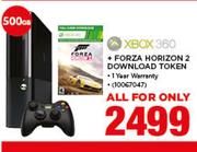 Xbox 360 + Forza Horizon 2 Download Token