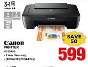 Canon 3 In 1 Colour Ink Printer MG2540S