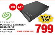 Seagate 1TB 2.5" Portable Expansion Hard Drive