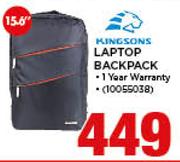 Kingsons 15.6" Laptop Backpack 