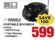 Sansui Portable Boombox POR1118