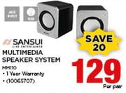 Sansui Multimedia Speaker System MM170-Per Pair