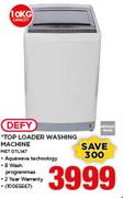 Defy 10Kg Top Loader Washing Machine MET DTL147