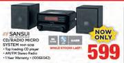 Sansui CD/Radio Micro System MHF-501B