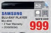 Samsung Blu Ray Player BDJ 4500