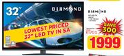 Diamond 32" LED TV 32HD VM