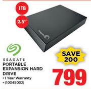 Seagate 2.5" Portable Expansion 1TB Hard Drive