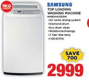 Samsung 9Kg Top Loading Washing Machine WA90H4200SW