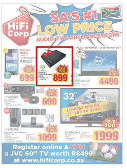 HiFi Corp : SA's #1 Low Prices (21 Sep - 25 Sep 2017), page 1