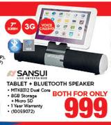 Sansui 7" Tablet + Bluetooth Speaker