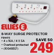 Ellies 8 Way Surge Protector FBWP3