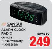 Sansui Alarm Clock Radio CR1003B