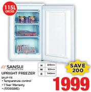 Sansui 115Ltr Upright Freezer SAUF-115