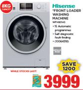 Hisense 8Kg Front Loader Washing Machine WFHB0145