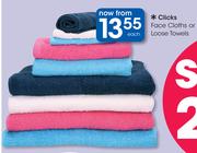 Clicks Face Cloths Or Loose Towels-Each