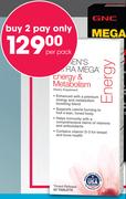Mega Men Or Women's Ultra Mega Energy & Metabolism Vitamin-2x60 Tablets Per Pack