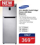 Samsung 321Ltr Metallic Combi Fridge/Freezer With Water Dispenser RT32K5502S8