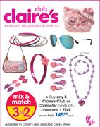 Claire's Club Or Character Products-Each