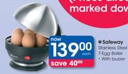 Safeway Stainless Steel 7 Egg Boiler With Buzzer-Each