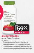 GNC Superfoods Apple Cider Complete-90 Tablets Per Pack