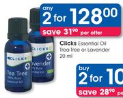 Clicks Essential Oil Trea Tree Or Lavender-2x20ml