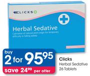 Clicks Herbal Sedative-2x26 Tablets