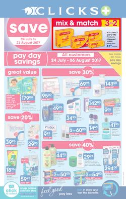 Clicks : Pay Day Savings (24 July - 23 Aug 2017), page 1